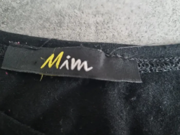 T-shirt manches courtes oversize femme - Taille M / 38 - Mim - Noir et fuchsia - photo numéro 2