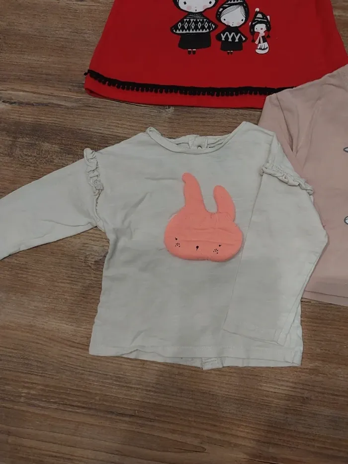 Lot 3 tee-shirts 6mois - photo numéro 3