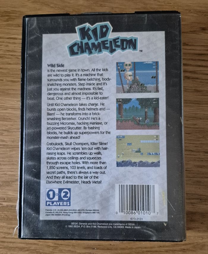 Kid Chameleon - Sega Genesis - Complet - Ntsc -u / c us usa - Bon Etat - photo numéro 3