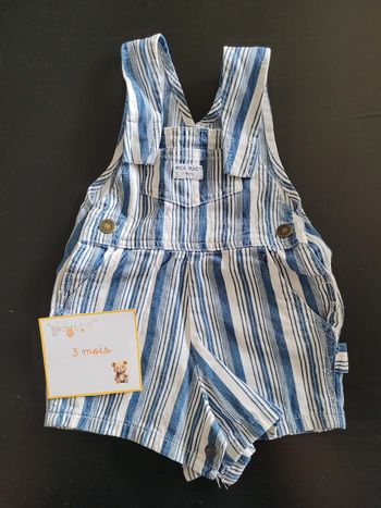 Salopette short 3 mois