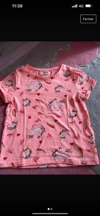 T shirt motif licornes