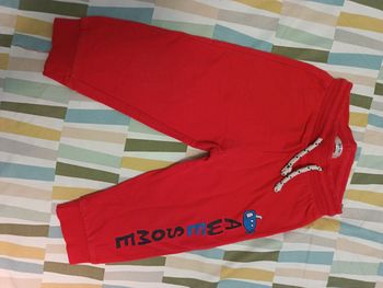 Pantalon rouge 86 cm