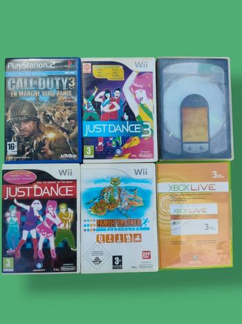 Lot divers jeux retrogaming wii xbox 360 PS2