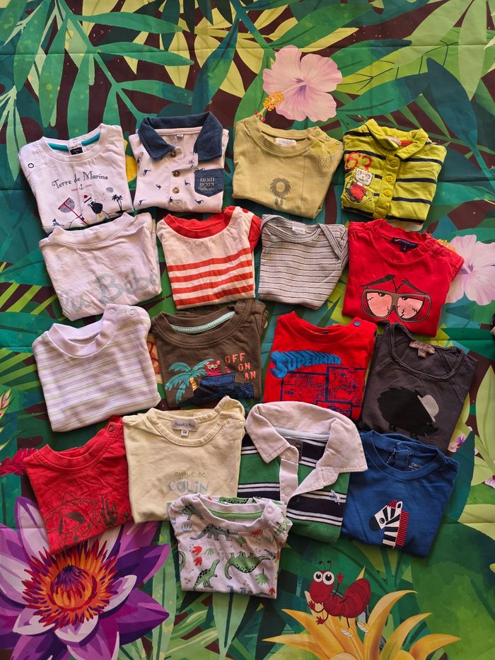 Lot revendeur  103 vêtements garçon 6 mois - photo numéro 7