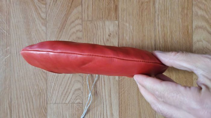 Aunts Uncles Sac a main cuir véritable Grandema's Whoopie pie Luxury Club Rose Rouge - photo numéro 7