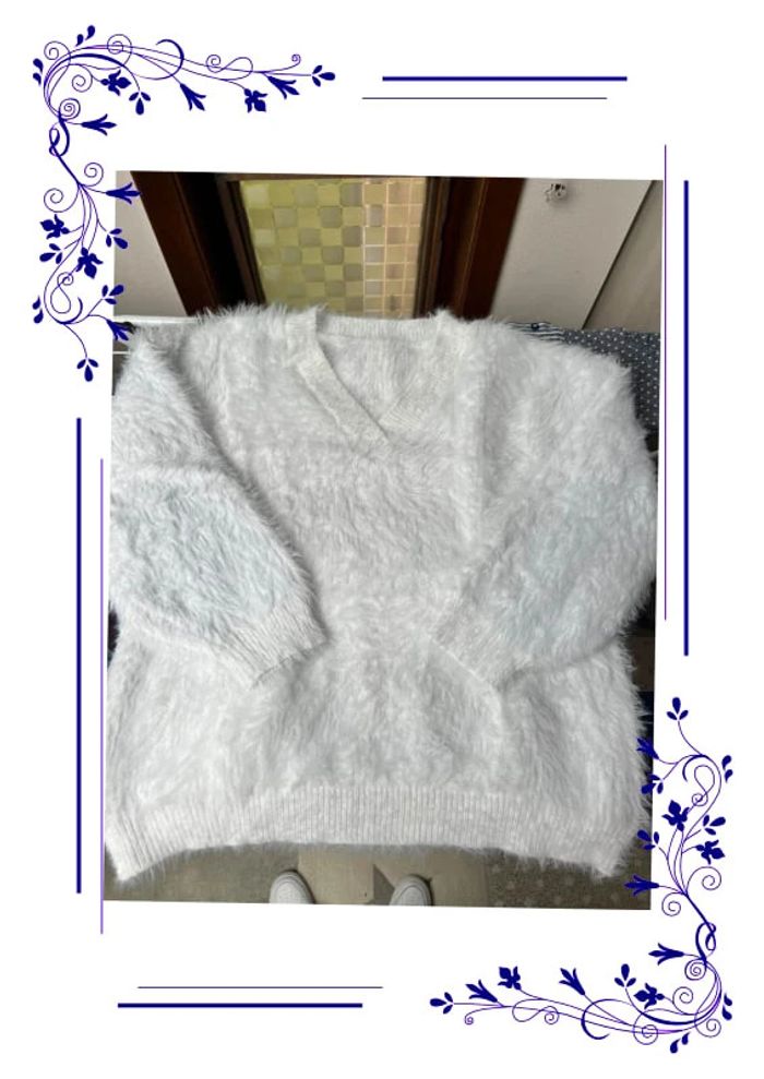 Pull femme blanc M SHEIN