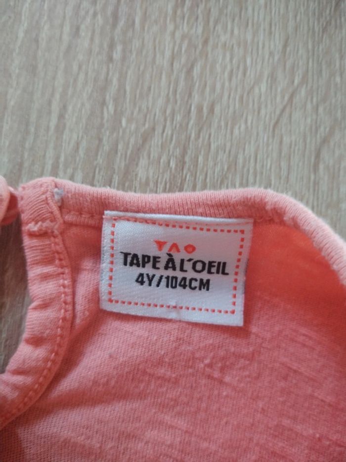 Tee shirt orange 4 ans - photo numéro 2