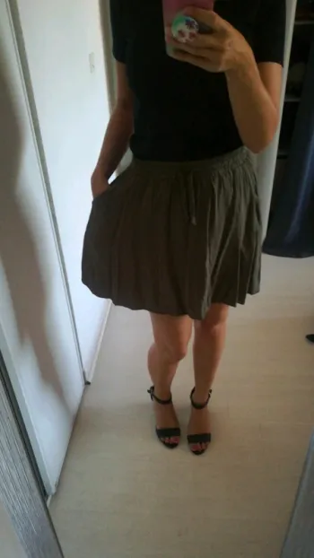 Jupe kiabi kaki 38