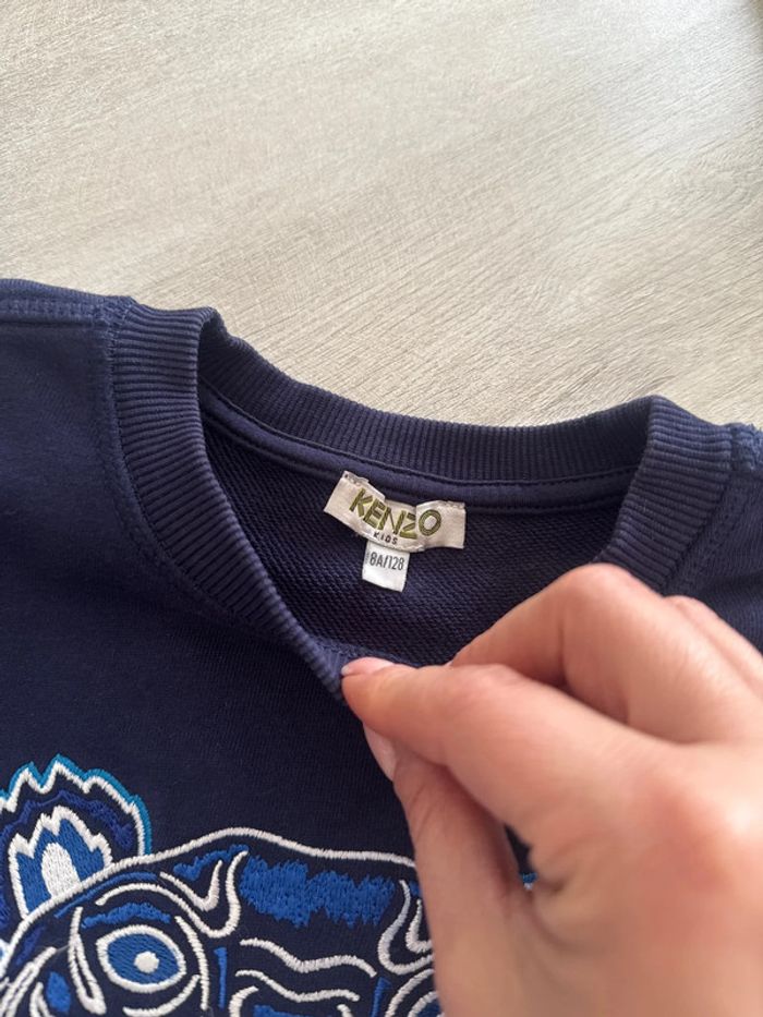 Sweat Kenzo bleu marine 8ans authentique - photo numéro 2