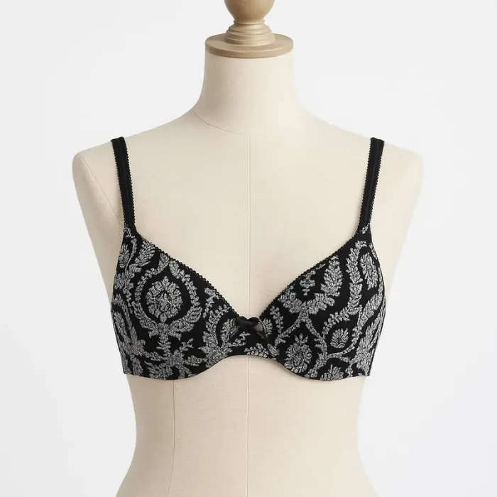 Soutien-Gorge noir motif blanc Passionata Taille 85 A - photo numéro 2