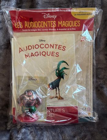 Figurine + Livre Les Mésaventures de Heihei n 106 Les Audiocontes Magiques Disney Altaya