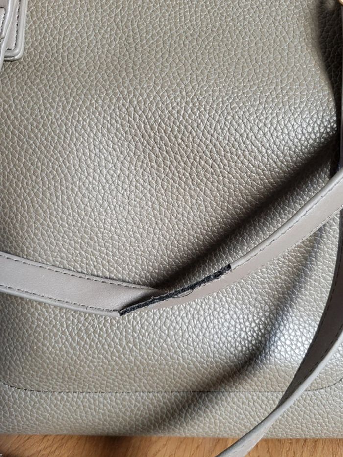 Grand sac cabas Valentino gris taupe Superman - photo numéro 12