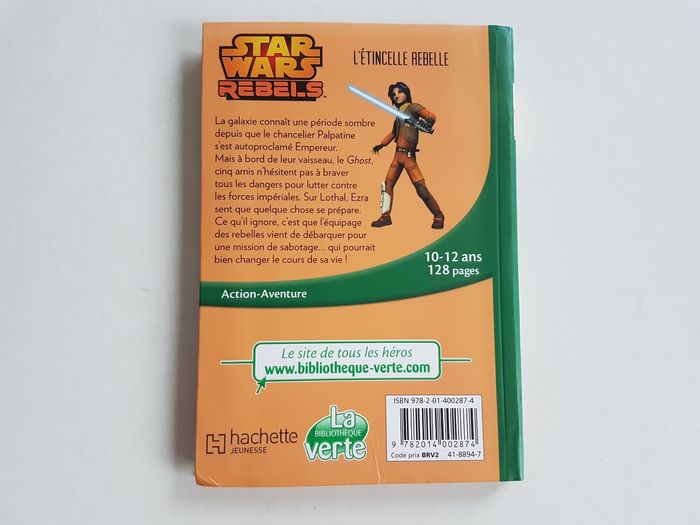 Livre Star Wars Rebels L'Étincelle Rebelle La Bibliothèque Verte 2 - photo numéro 2