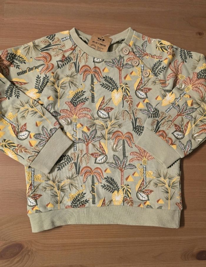 (Neuf non porté)🏷🥰💙💙💙superbe sweat molleton 36mois garçon 🥰💙