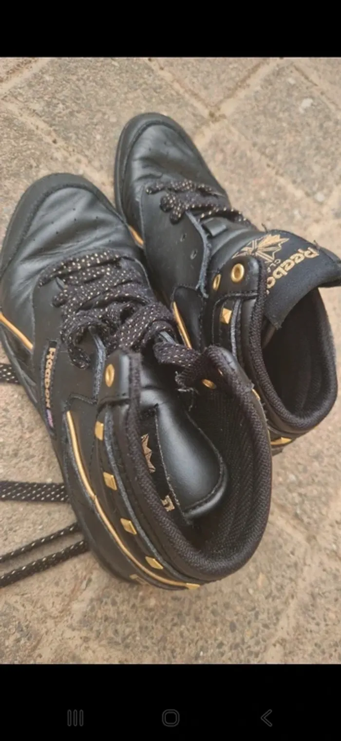 Basket Reebok noir vintage taille 37 tres bon etat - photo numéro 7