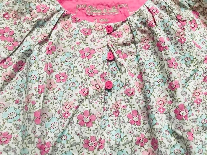 Blouse liberty fille 3 ans liberty clarisse Château de Sable - photo numéro 2