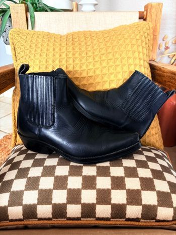 Bottines Santiags Kentucky’s Western 100% cuir - noir - modèle homme - pointure 41