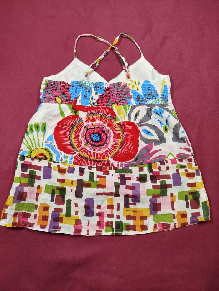 débardeur tunique desigual 9/10 ans fille croisé dos - photo numéro 4