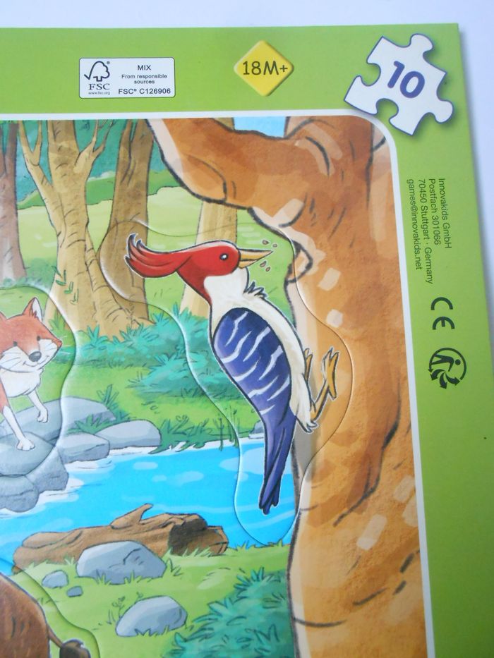 Lot de 2 puzzles animaux 18 mois - photo numéro 3