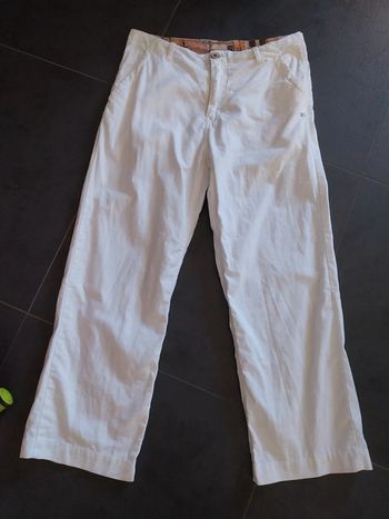 Pantalon homme rip curl blanc taille 34