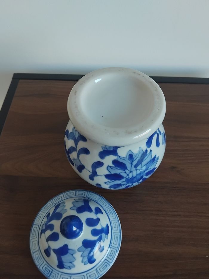 Pot à gingembre ou thé motif chinois céramique - photo numéro 6