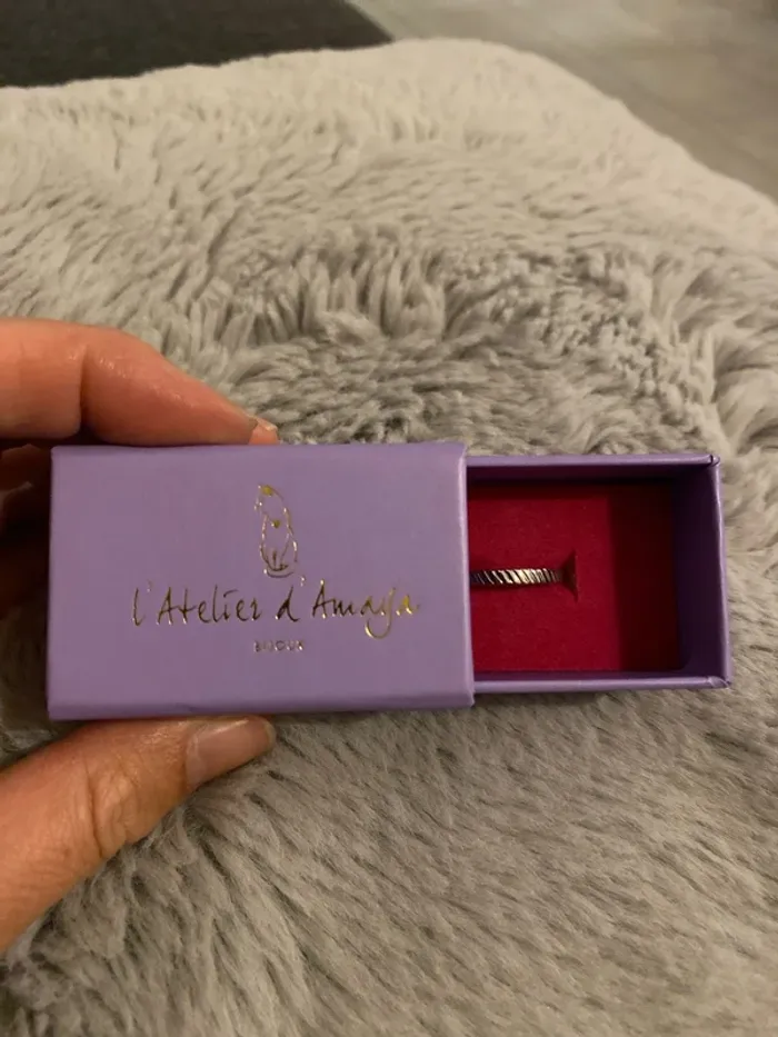 Bague argent unisexe L’Atelier d’Amaya - taille 54 - photo numéro 3