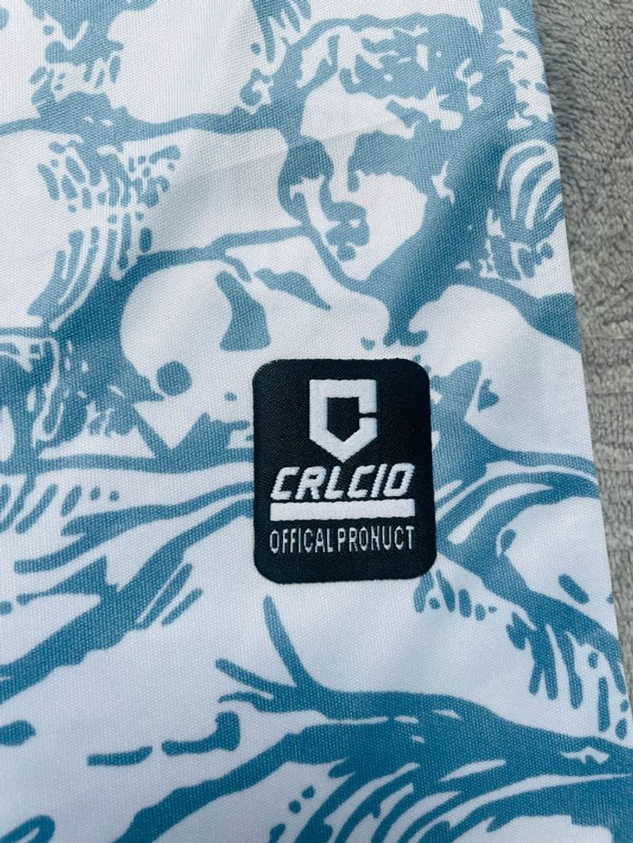 Maillot concept foot Italie blanc bleu clair colisée taille S - photo numéro 6