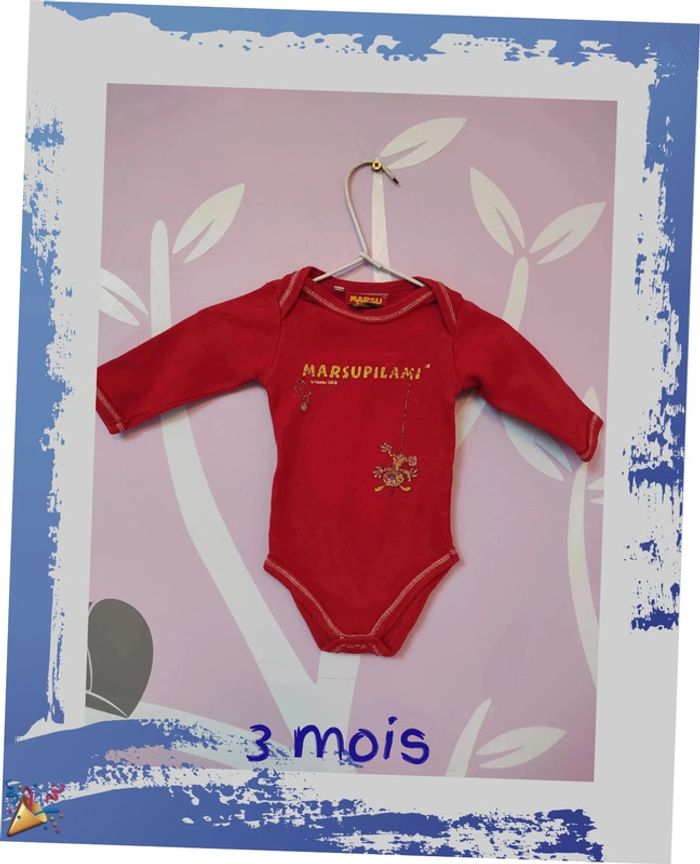 Lot 2 body manches longues 3 mois
