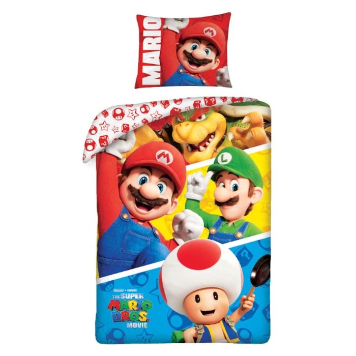 Housse de couette + Taie Super Mario - Nintendo - NEUF