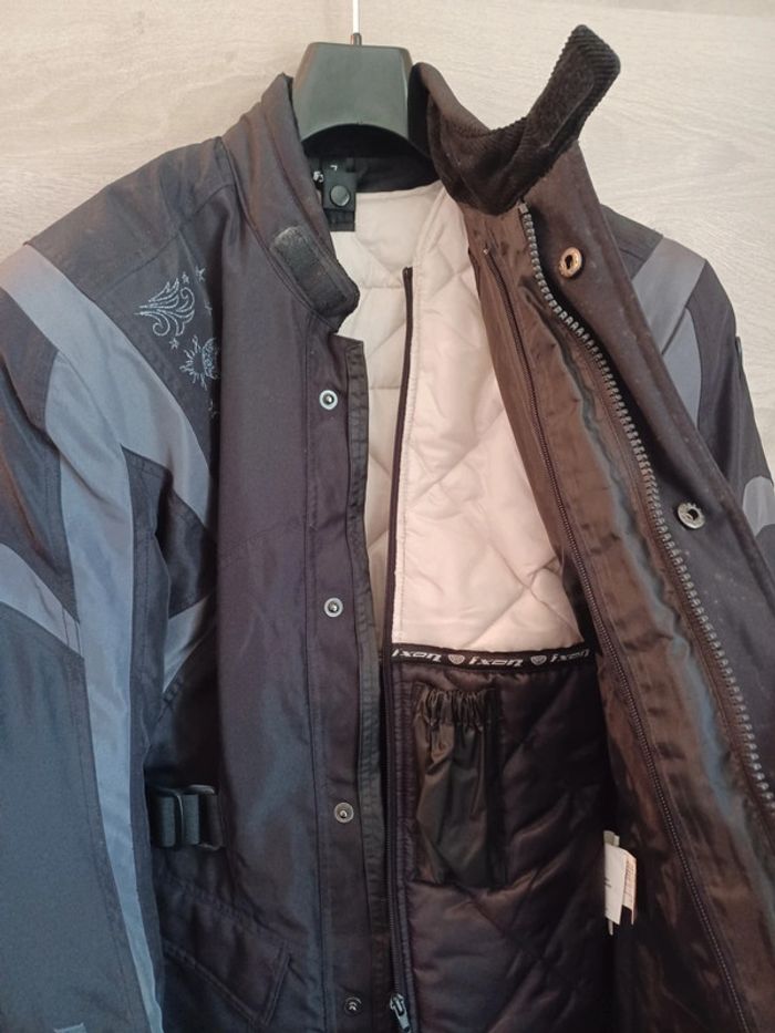 Veste de moto femme taille 38/40 ixon excellent état très peu porte - photo numéro 5