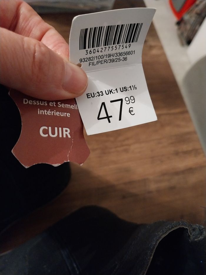 Bottes  fille taille 33 - photo numéro 3