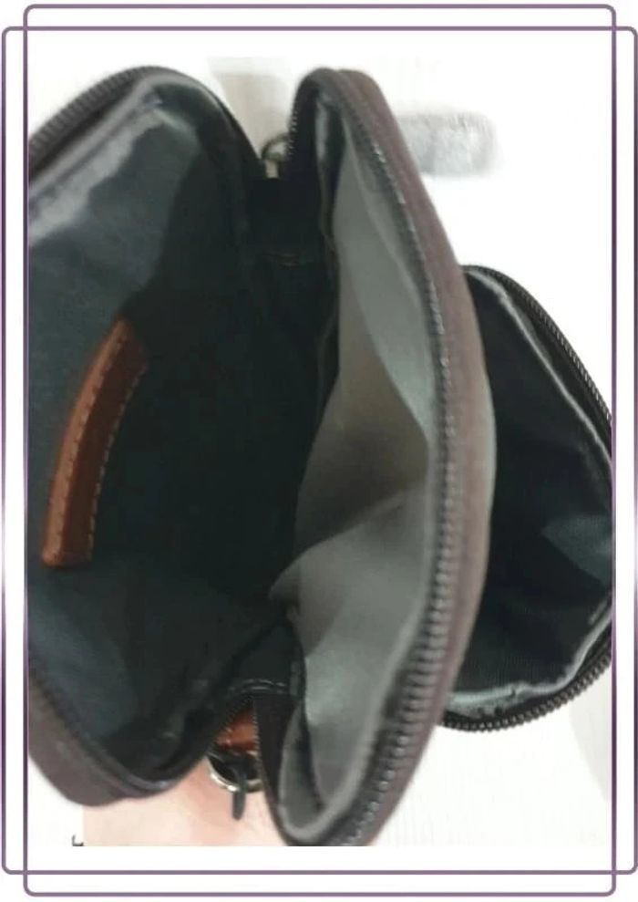Pochette à bandoulière Bugatti marron, neuve avec étiquette - photo numéro 4