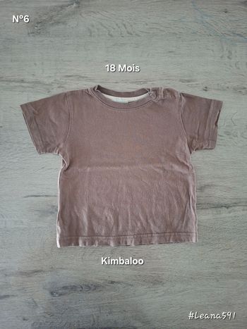 🌷N°6🌷T-shirt Courtes Manches - Kimbaloo - 18 Mois🌷