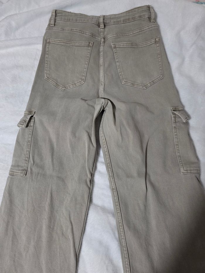 Jean cargo beige creme - photo numéro 6