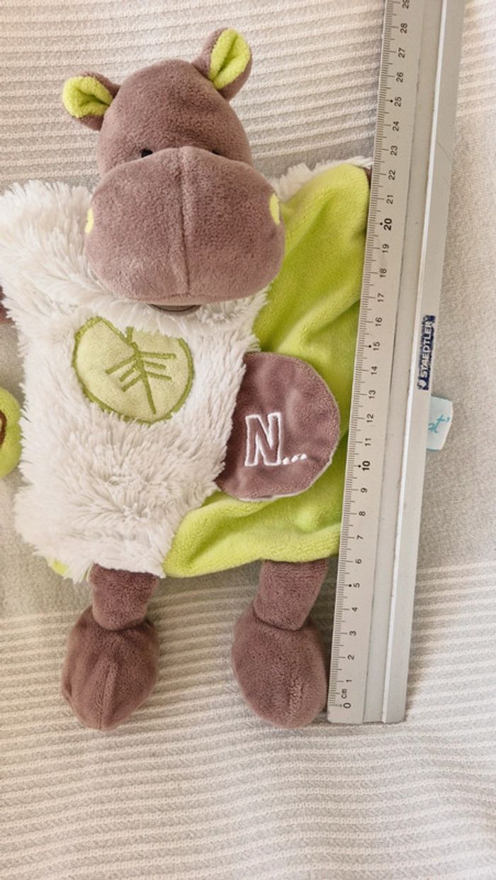 Doudou marionnette hippopotame Babynat - photo numéro 2