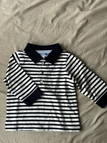 T-shirt polo manches longues Jacadi 6M
