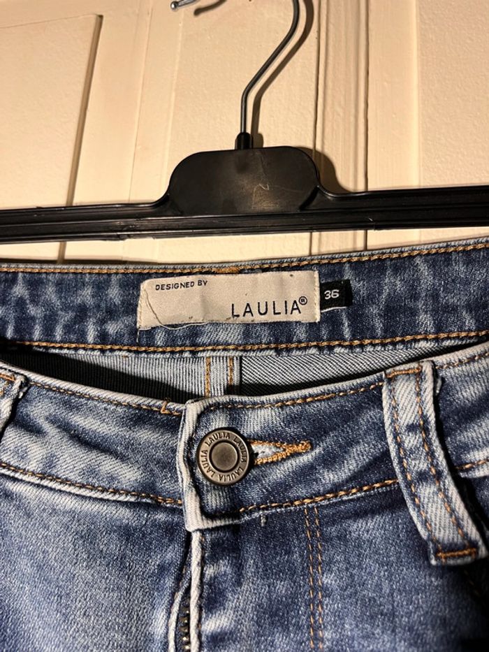 Jeans taille haute laulia 36 dentelle - photo numéro 5