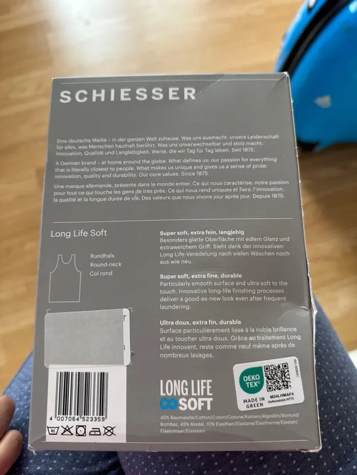 Débardeur schiesser XXL blanc - photo numéro 3