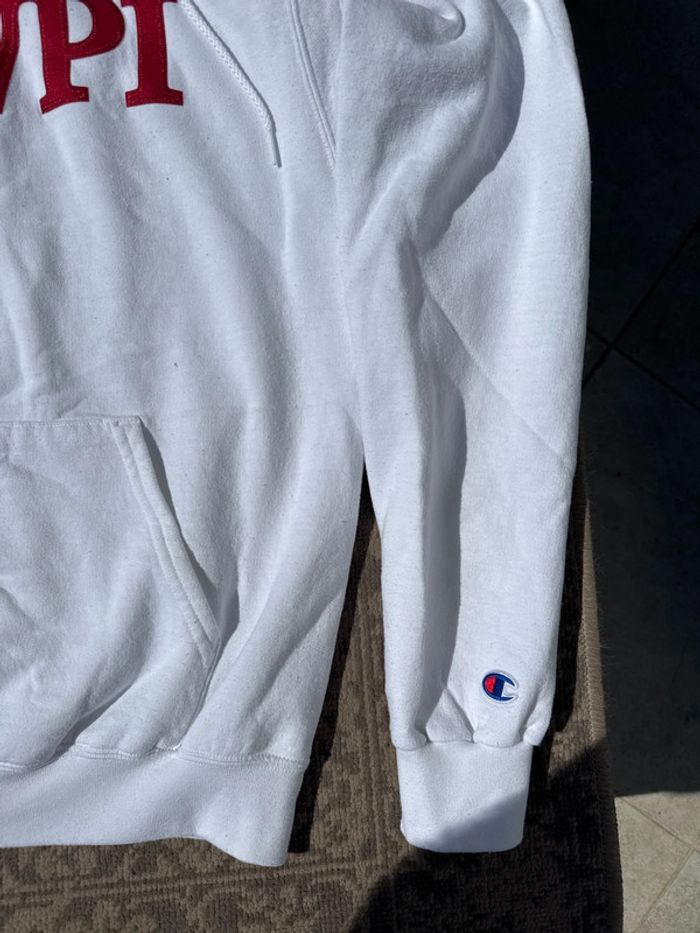 Sweat à capuche Champion WPI blanc – Taille S - photo numéro 2
