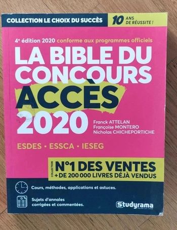 Livre La bible du concours Accès