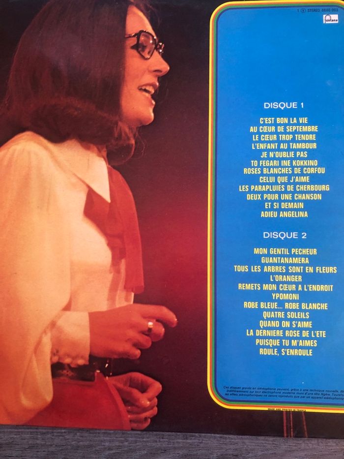 Vinyle 33t Nana Mouskouri - photo numéro 2