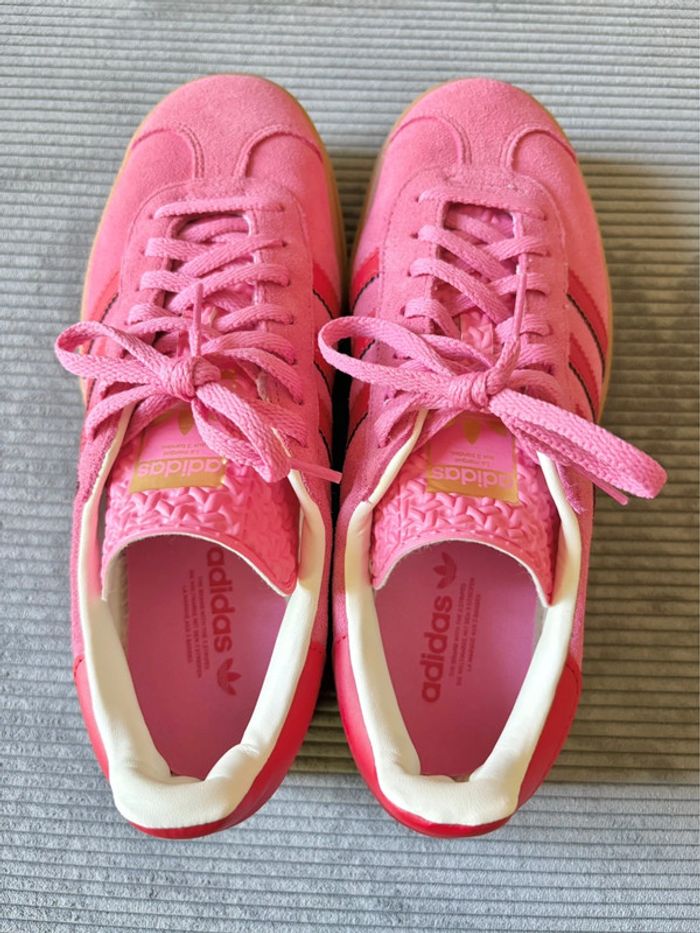 Chaussures adidas gazelle bold roses et rouges / taille 38 2/3 - photo numéro 5