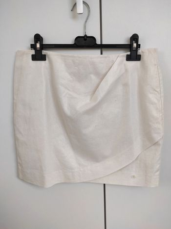 Jupe en lin ivoire & dorée – Les Petites Bombes LPB – T. S / 36