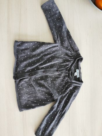 Gilet gris Vertbaudet 9 mois