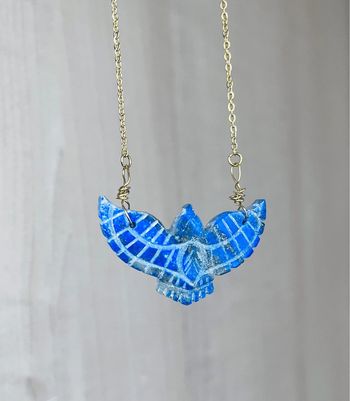 Collier aigle Lapis lazuli