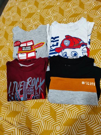 Lot de 4 tee shirt manches longues