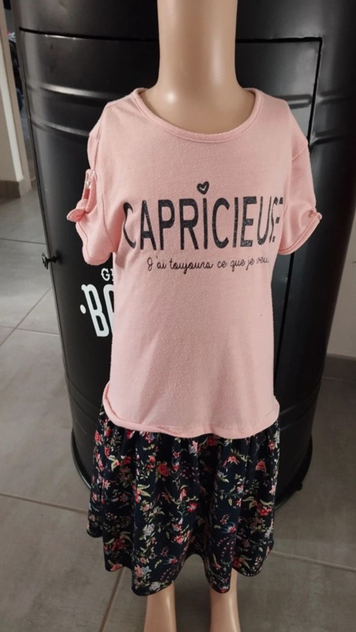 Robe la halle taille 8 ans fille fleuris rose