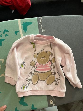 Pull 12 mois rose