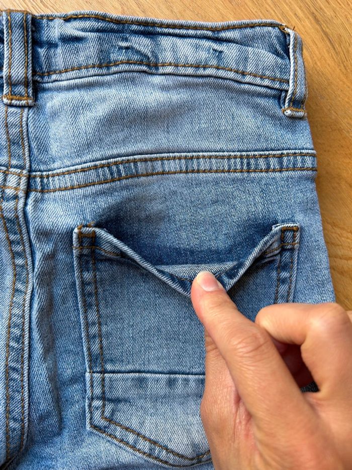 Bermuda short long en jeans délavé garçon Kiabi - photo numéro 8