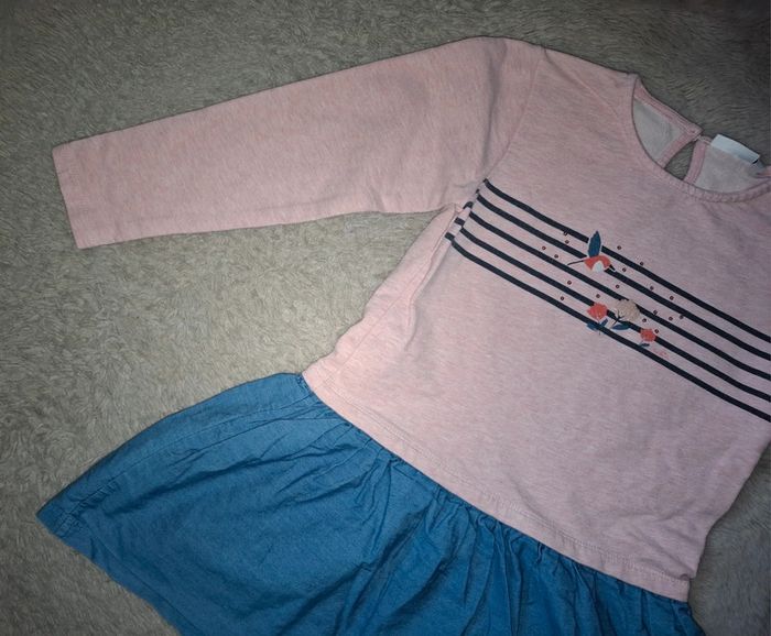 Robe rose et bleu noukies 7/8 ans - photo numéro 4